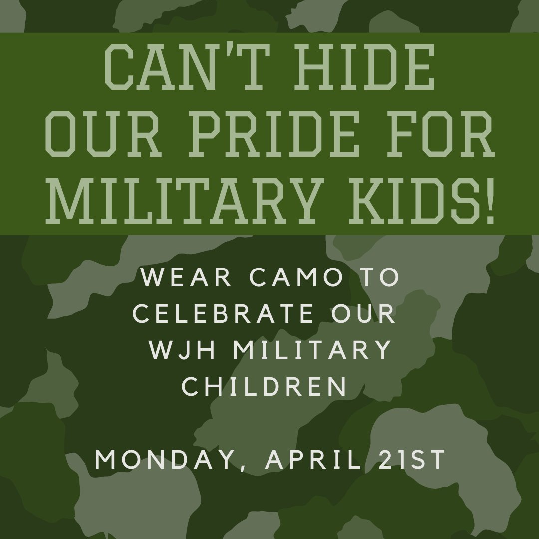 Please help us celebrate our military connected families this week! #militarykids #wallerbulldogs #aprilmonthofmilitarychild