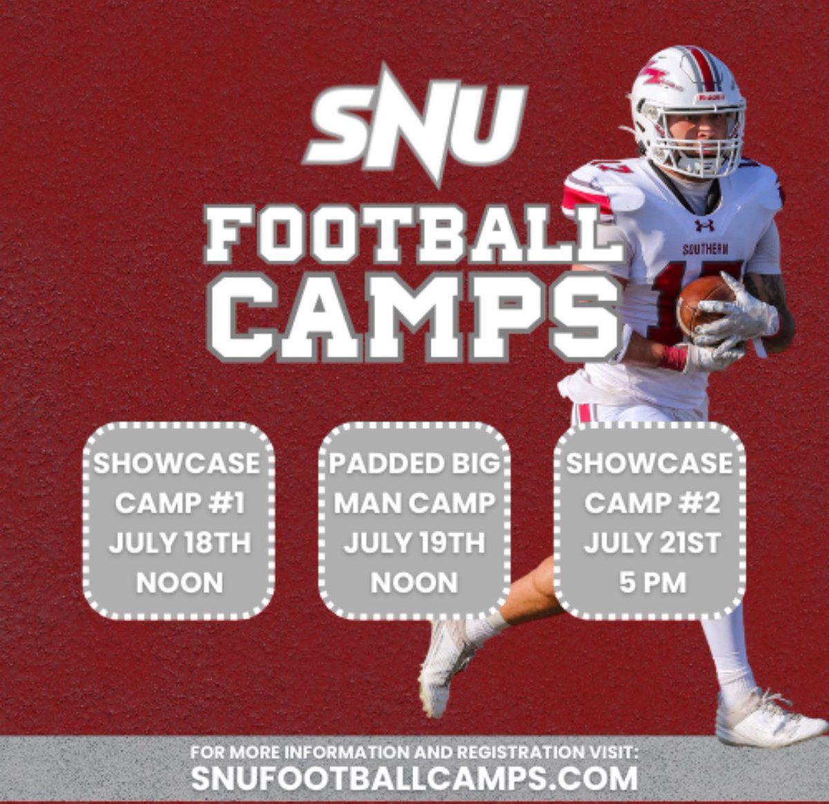 DaeshaunFloyd's tweet photo. Thank you @coach40evans for the camp invites @CoachSampson90 @SNUFootball @ https://t.co/iDnwhjcnns