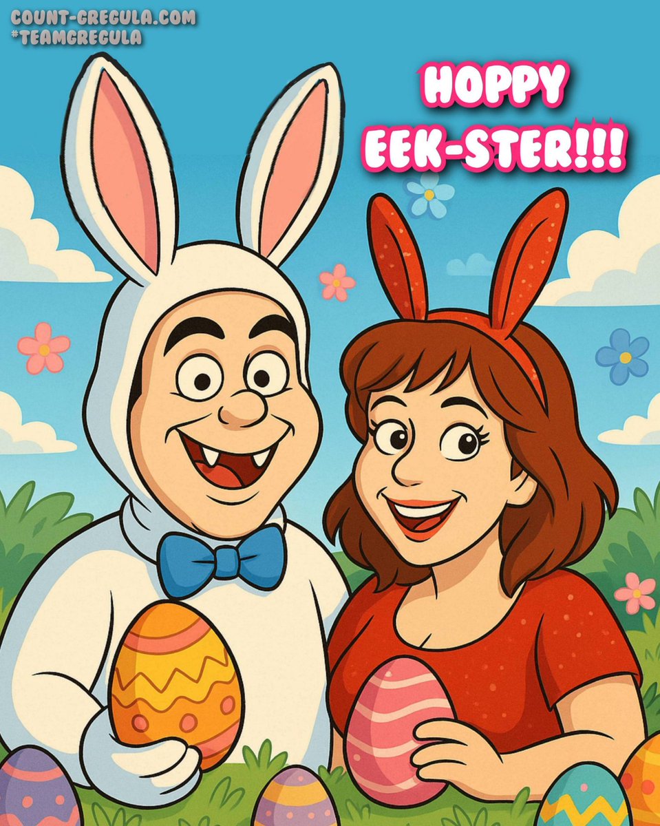 Happy #EEKster 2025 from all of us at #TeamGregula! 🧛🏻‍♂️🐰🧛🏻‍♀️

#Easter #Easter2025