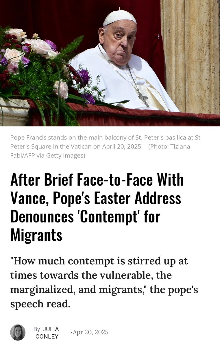 Maybe it's because I am not a Christian but I genuinely do not understand why the Pope who is supposed to be leader of the Church supports the Islamification of the West. 

The Dalai Lama who's Buddhist cares more about preserving the West's Christian identity than the Pope does.