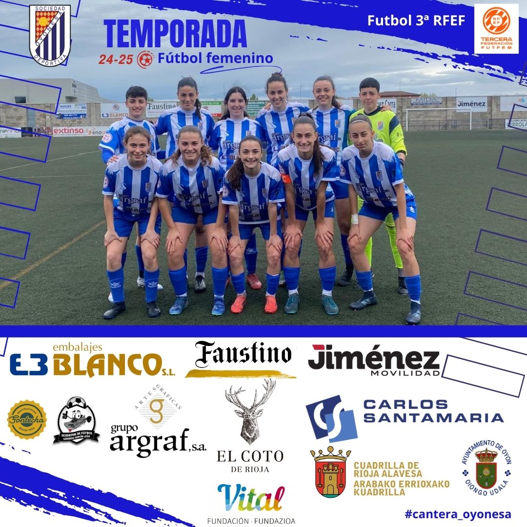 SD Oyonesa (@sdoyonesa) on Twitter photo Nuestras chicas siguen con paso firme en su aventura en la tercera RFEF Femenina
Victoria por la mínima
Tres puntos muy trabajados
Goazen NESKAK!!!
Goazen <a href="/SDOyonesa/">SD Oyonesa</a>
#FutbolFemenino #Cantera_Oyonesa Nuestras chicas siguen con paso firme en su aventura en la tercera RFEF Femenina
Victoria por la mínima
Tres puntos muy trabajados
Goazen NESKAK!!!
Goazen <a href="/SDOyonesa/">SD Oyonesa</a>
#FutbolFemenino #Cantera_Oyonesa