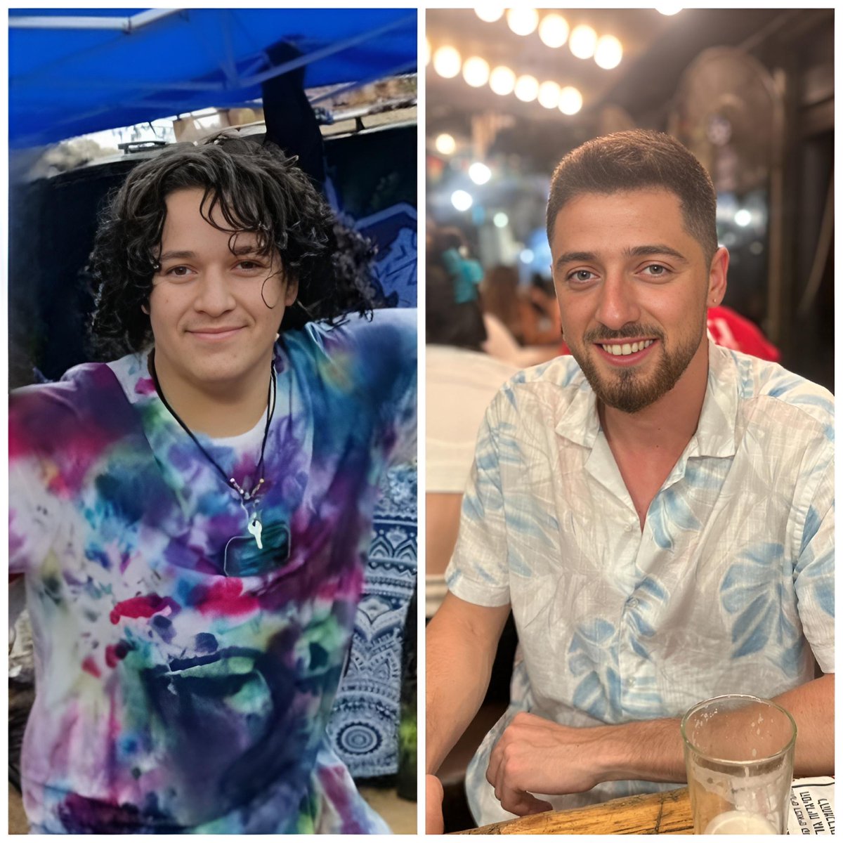 Four brothers from the Rivlin family went to the Supernova music festival on October 7. Only two made it out alive.

Gideon "Gigi" Rivlin, 18, and Aviad Rivlin, 23, were brutally murdered by Hamas as they tried to flee the festival.

Their light will shine forever.