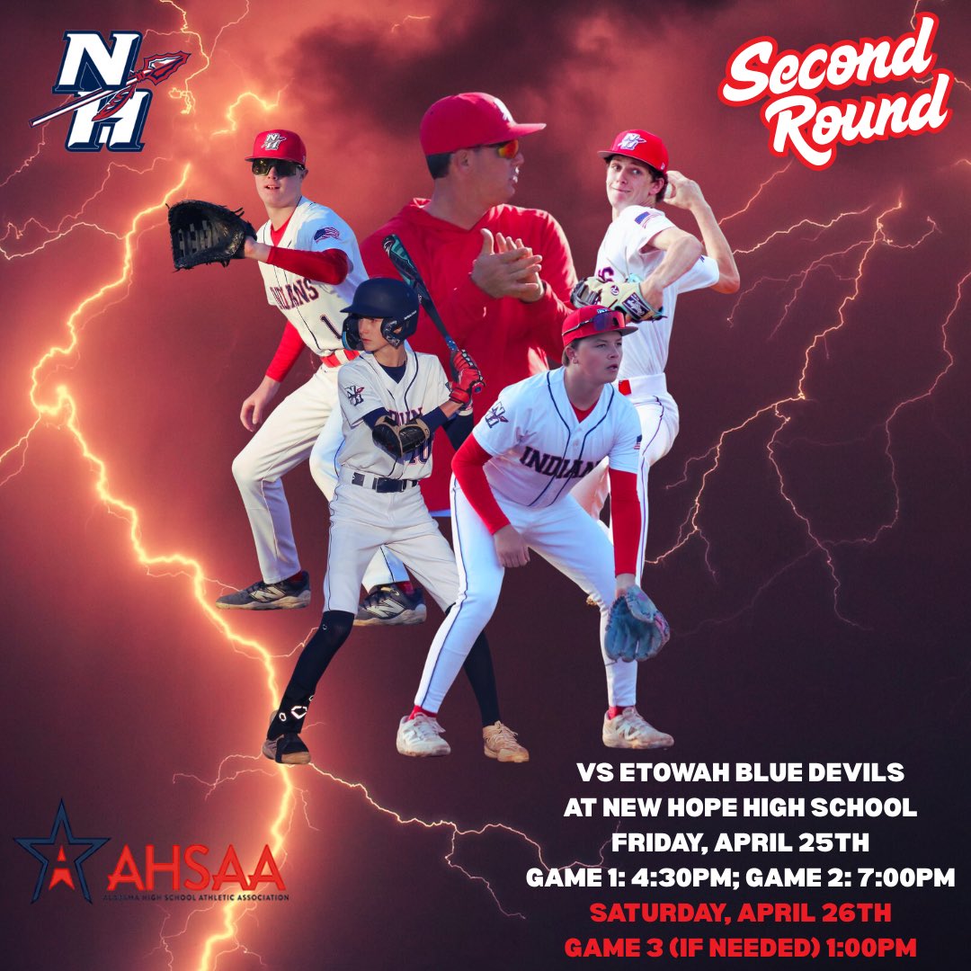 New Hope HS Baseball (@newhopehsbaseb1) on Twitter photo 2nd Round Playoff Information
Show up and be loud. Bring the noise and the energy for this team.
<a href="/NHHS_Indians/">New Hope High School</a> <a href="/MCSSAthletics/">MCSS Athletics</a> 2nd Round Playoff Information
Show up and be loud. Bring the noise and the energy for this team.
<a href="/NHHS_Indians/">New Hope High School</a> <a href="/MCSSAthletics/">MCSS Athletics</a>