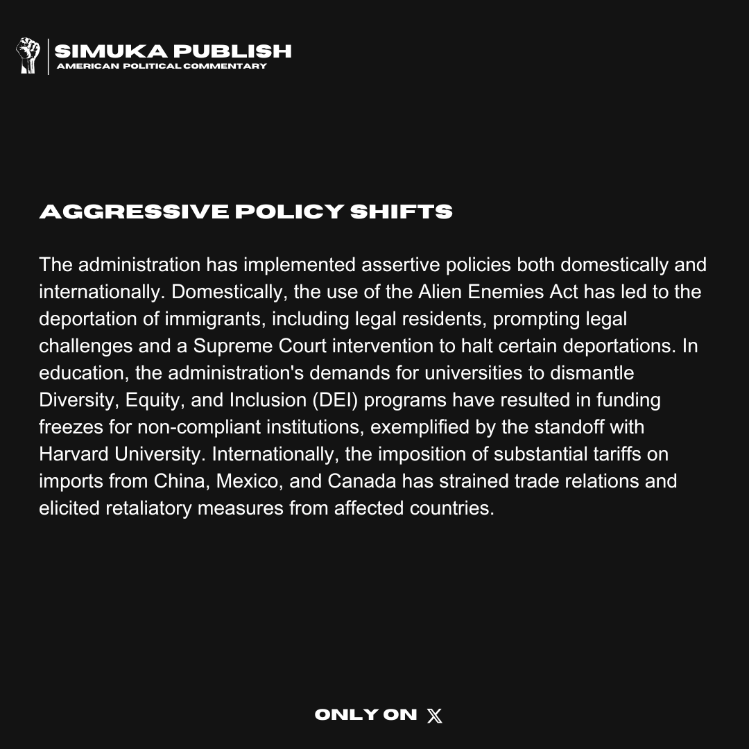 sftbnexus's tweet photo. 🇺🇸From executive power grabs to academic showdowns — the Trump admin in 2025 is reshaping the American playbook. Here’s your 3-slide power digest.

Brought to you by 𝙋𝙧𝙤𝙟𝙚𝙘𝙩 𝙎𝙁𝙏𝘽.
#AMSimuka #TrumpTariffs #TrumpRecession https://t.co/Wm8ZLEasQr