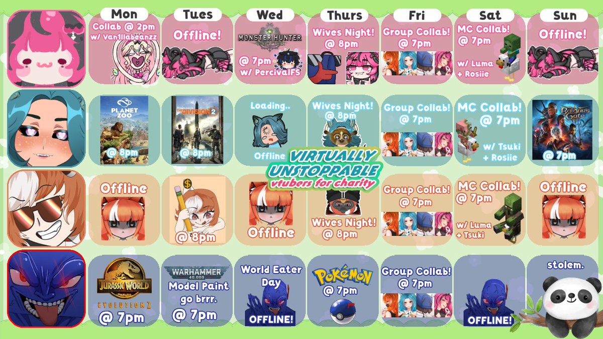 DysprosiieVT's tweet image. THE #VirtuallyUnstoppable CAMPAIGN STARTS TOMORROW!
I am teaming up with @JustMailbox @tsukiiyaki_ and @SiriuslyLuma to hopefully raise $400 for the World Wildlife Fund #wwfUK!
Thank you @ThePetrichoral for setting up the larger campaign, there are 70+ creators participating!