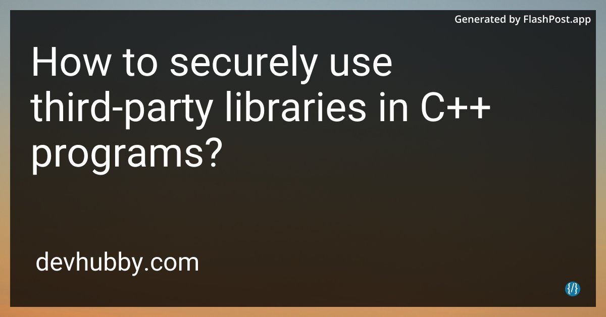 alieGotha's tweet photo. When third-party libraries ask for your C++ program's hand in compiling, can we say "I do" securely?
Source: https://t.co/2AZple7z1T
#CyberSecurity #Programming #SecurityFirst #CodeAudit https://t.co/vmgrUTtRZJ