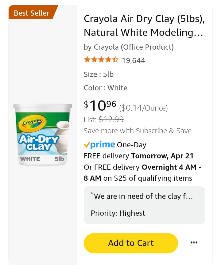 LadyAndromeda's tweet image. Happy Easter! My 2nd grade class would love your help with the air dry clay for our animal reports or the last set of book bins needed for our new bookshelf. Can you help us? amazon.com/hz/wishlist/ls…