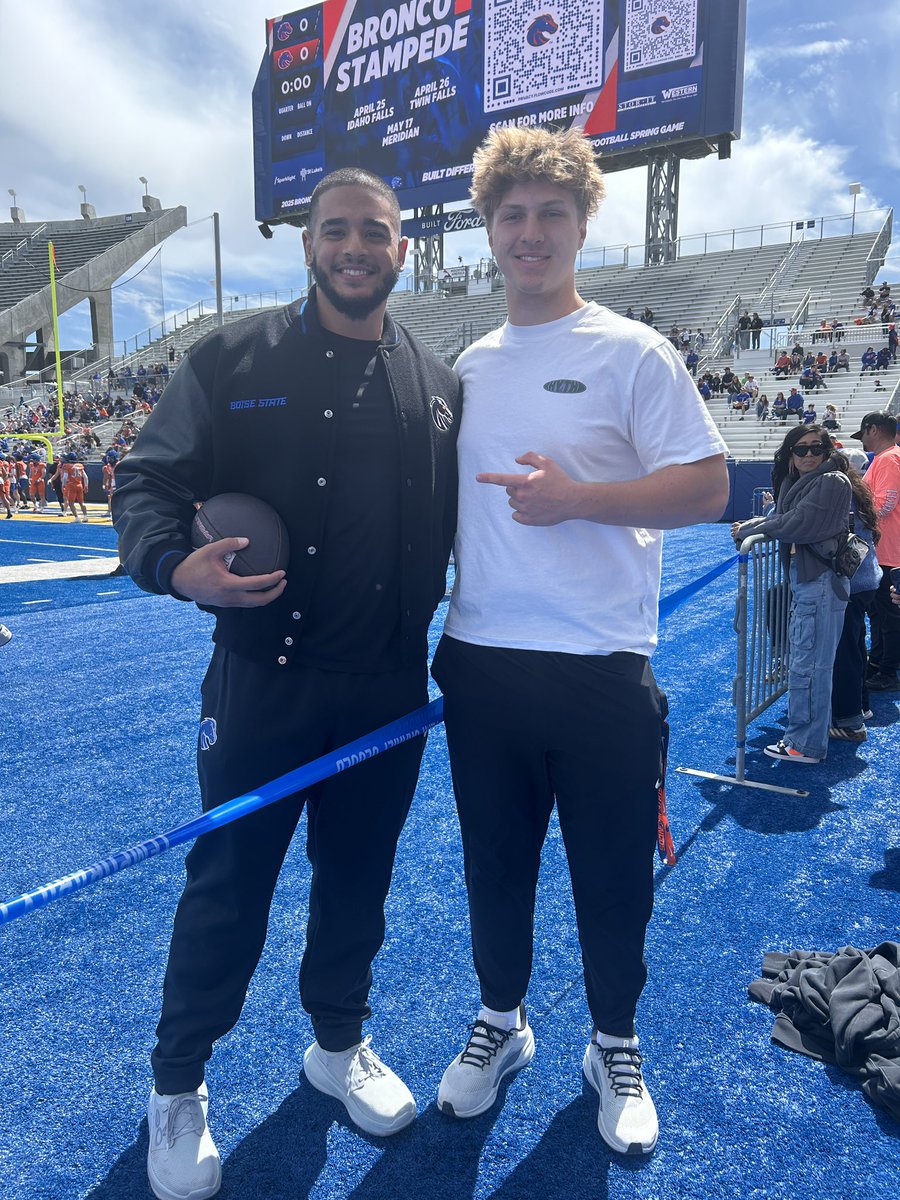 3⭐️Adel Dorr (@dorr_adel) on Twitter photo Great to be back in Boise to watch the spring game. Loved the energy and hospitality from the coaches, staff and alumni!
<a href="/Coach_SD/">Spencer Danielson</a> <a href="/JabrilFrazier/">Jabril Frazier</a> <a href="/DwashBSU/">Demitri Washington</a> <a href="/BrandonHuffman/">Brandon Huffman</a> <a href="/issaquahfb/">Issaquah Football</a> <a href="/BroncoSportsFB/">Boise State Football</a> Great to be back in Boise to watch the spring game. Loved the energy and hospitality from the coaches, staff and alumni!
<a href="/Coach_SD/">Spencer Danielson</a> <a href="/JabrilFrazier/">Jabril Frazier</a> <a href="/DwashBSU/">Demitri Washington</a> <a href="/BrandonHuffman/">Brandon Huffman</a> <a href="/issaquahfb/">Issaquah Football</a> <a href="/BroncoSportsFB/">Boise State Football</a>