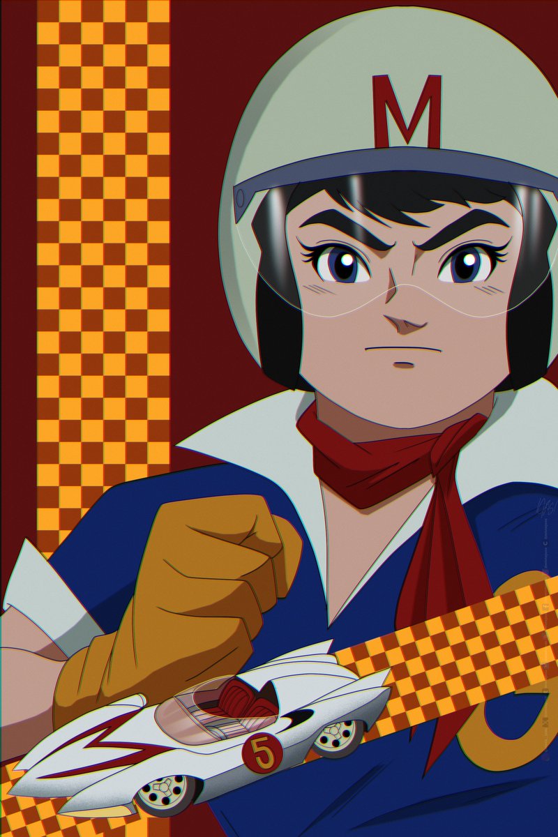 mistajonz's tweet photo. 🎶 You bet your life Speed Racer will see it through🎶 
.
. 
I had no idea Mad Cave Studios was doing a new Speed Racer comic series  till Sean Galloway posted his cover last night on Facebook and being the  big Speed Racer fan I am, I had to draw up some fan art! https://t.co/ED9YXQWsRL