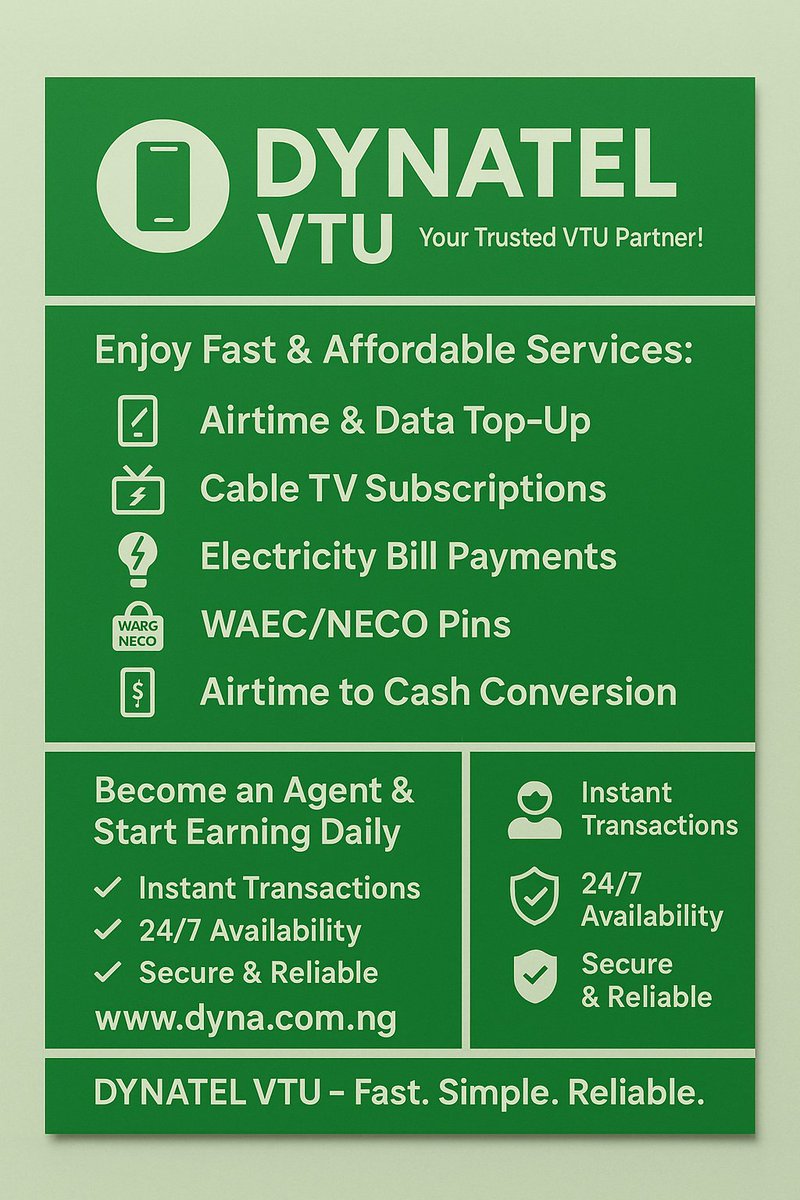 Seyizaint's tweet image. #DynatelVTU #TopUpSmart #AffordableVTU #BillPayment #DataDeals