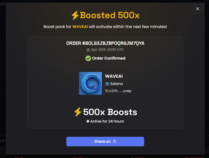 WAVESAI_SOL's tweet photo. 🚀 $WAVEAI is TRENDING on DexScreener!

🔥 We’ve boosted visibility so more traders can discover:

Real-time AI-powered analytics

Lightning-fast Solana transactions

The future of on-chain intelligence

Check charts &amp; join the movement: https://t.co/iAgJ771hzS https://t.co/NPjrvzeOIc