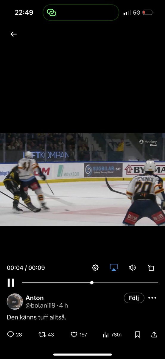 Thoresen sätter in den bästa tackling i HA säsongen 24/25!
Den kostar oss tyvärr matchen.
Kimby visar DIF-klass i intervjun efter matchen och skyller ingenting på det felaktigt dömda matchstraffet.
Till skillnad mot vissa andra lags tränare. Ny match på tisdag! Kämpa! 💛❤️💙