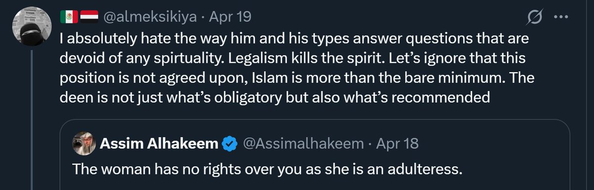 VeryIntereste15's tweet image. Someone should tell this obese Mexican that although Assim is far from a qualified jurist to answer such questions, he is still correct here, and that any spawn that didn't result from a marital bed (nor from a concubine's bed) is not attributable to his fornicator 'father.'