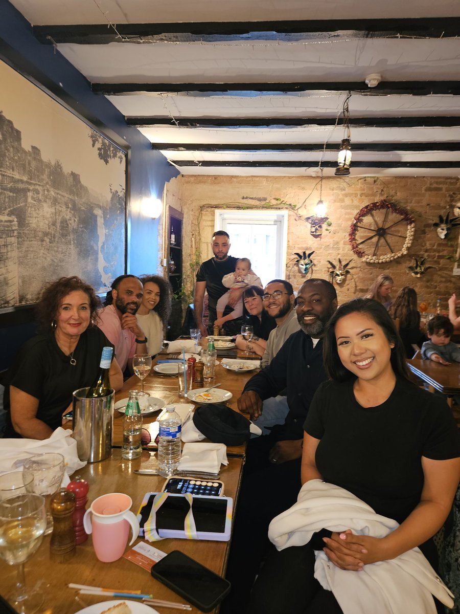 DPreddie's tweet photo. Celebrating our youngest Granddaughters birthday. Happy 1st birthday meal to our beautiful Harmony β₯οΈππ #shesiswalking #teampicture https://t.co/GiF768X6Gj