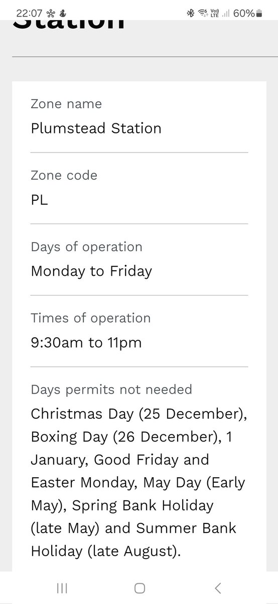 myrustytrombone's tweet photo. @Royal_Greenwich can you change the Plumstead permit restrictions timings on the website? It's 9-11am not PM.
Could confuse people who don't know the area https://t.co/eMJMsTIsY7