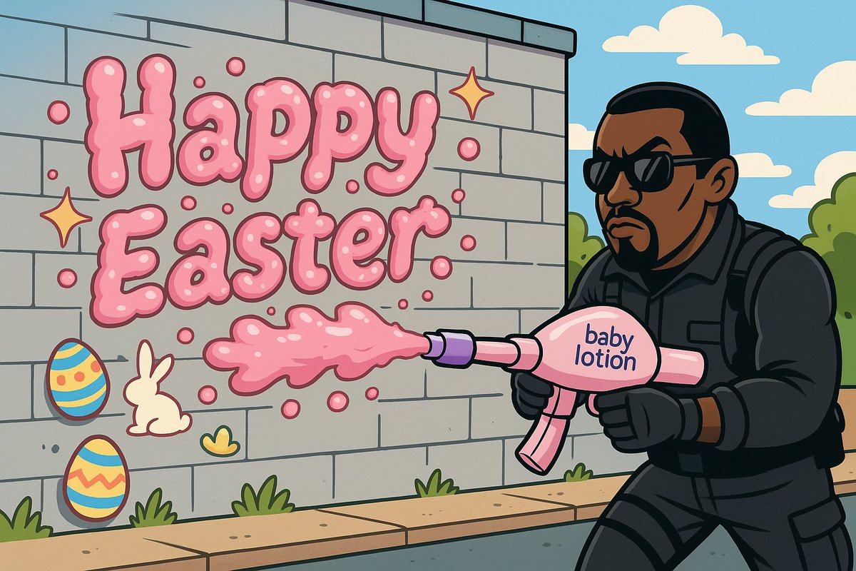call_of_diddy's tweet photo. "May your Easter be bright… but don’t forget the $Lotion:
Diddy’s out there and he doesn’t forgive dry faces!" 🧼
https://t.co/iTQXV9oa5L
🔴🔵 @PUUSHDABUTTON 🔴🔵
#EasterGlow #MoisturizeOrElse #CallOfDiddy https://t.co/8AFVkFjlXV