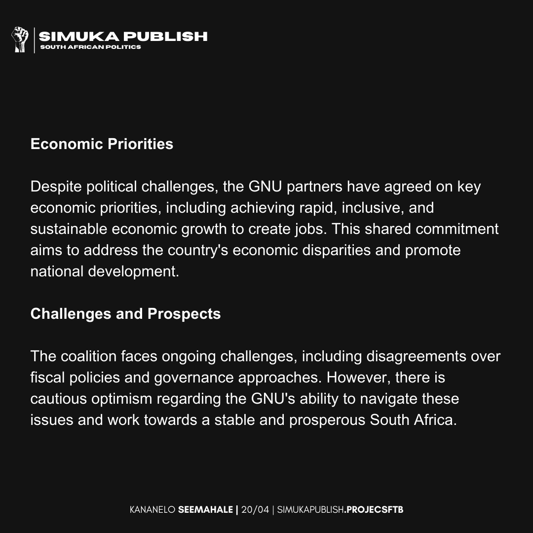 sftbnexus's tweet photo. 🇿🇦 ANC's Government of National Unity: Coalition politics, cabinet negotiations, and foreign policy disputes shape South Africa's governance.

Brought to you by 𝙋𝙧𝙤𝙟𝙚𝙘𝙩 𝙎𝙁𝙏𝘽. 
#SASimuka #GNU #ANC https://t.co/JllSx8NCS0
