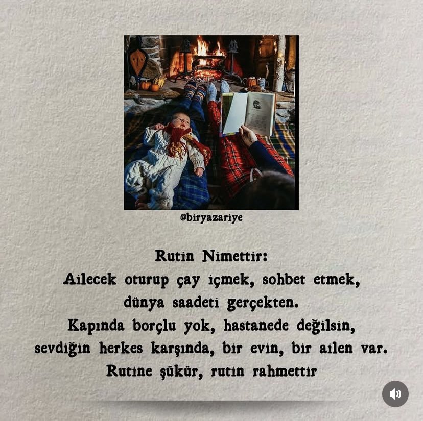 rutine şükür,rutin nimettir..