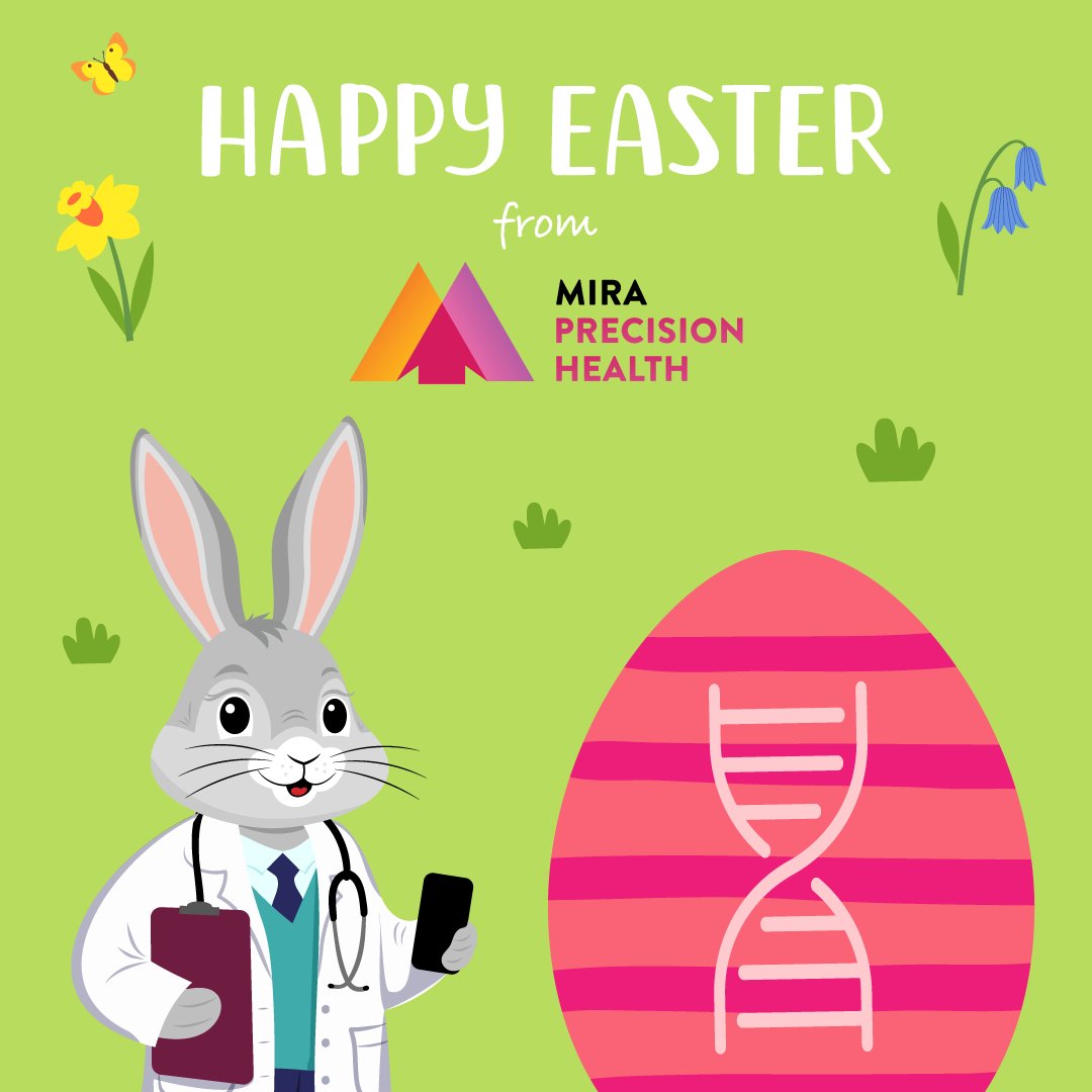 🌷 Happy Easter from Mira Precision Health! Wishing you renewal, good health, and joy today and always. 🐰🌸 #HappyEaster #MiraPrecisionHealth