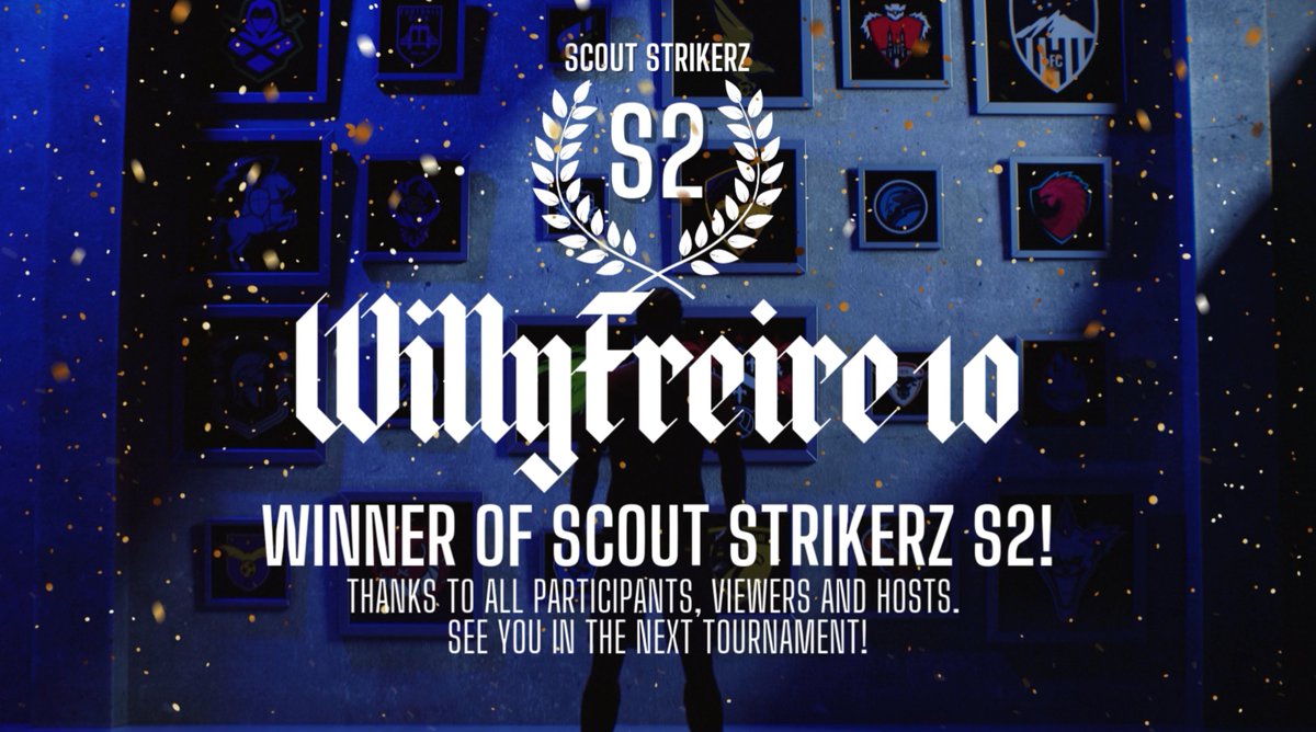 🏆 CONGRATULATIONS TO <a href="/Williams2609/">Williams Freire</a> WHO TAKES HOME THE TITLE OF SCOUT STRIKERZ S2! 

Thank you to:
- All participants
- All viewers 
- <a href="/RenhardFC/">RenhardFC</a> &amp; <a href="/BastenFUT_/">Rafa Basten</a> for hosting the group stages
- And of course <a href="/UFLgame/">UFL</a> for your incredible support. 

We've also naturally taken notes of