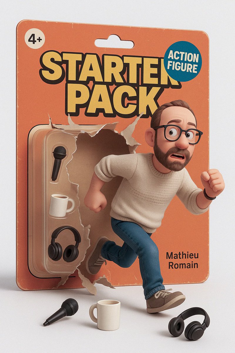 matackermann's tweet photo. C’est quoi cette mode des starter pack ?! C’est ouf ! Comment vous faites pour qu’ils restent dans leurs boites ? Le mien n’arrête pas de s’enfuir #starterpack #openai https://t.co/YU1LaJolKs