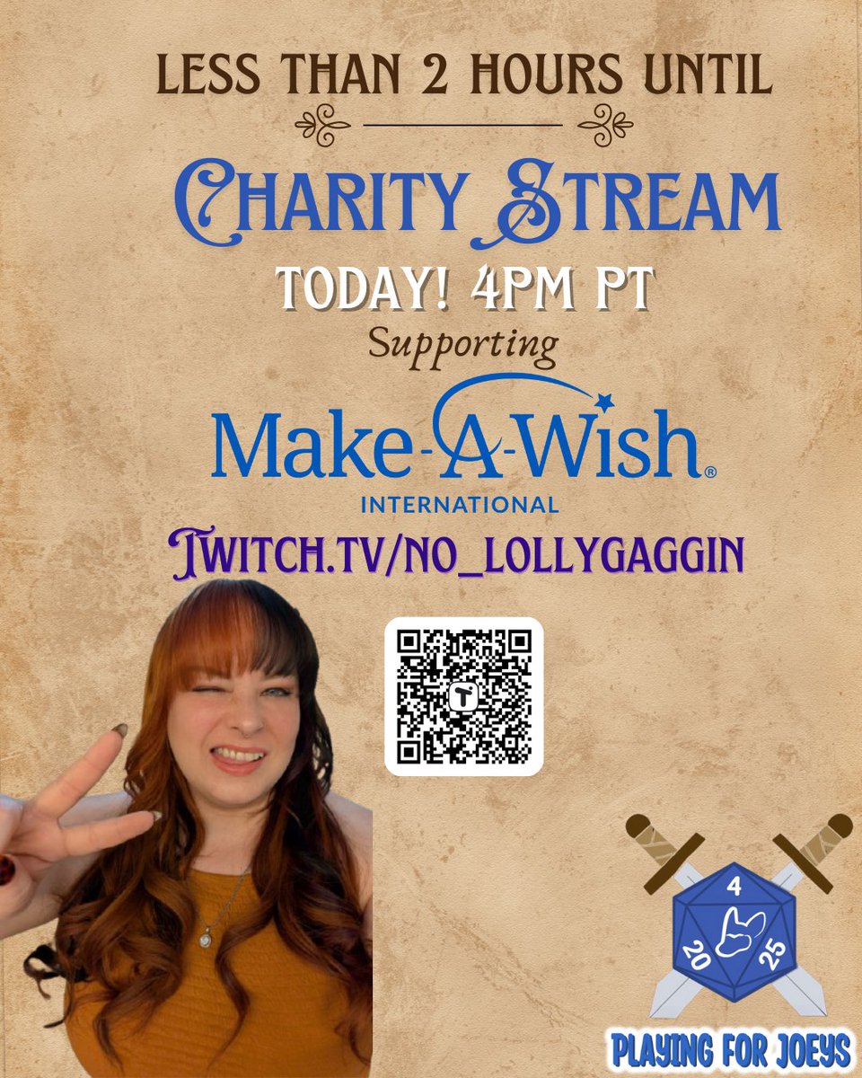 LESS THAN 2 HOURS UNTIL WE #CRUSHTHEGOAL for <a href="/MakeAWishIntl/">Make-A-Wish International</a> w/ <a href="/playingforjoeys/">Playing For Joeys</a>!

The more we raise the more you can win! Don't miss out! 

4pm PT TODAY on #Twitch /no_lollygaggin