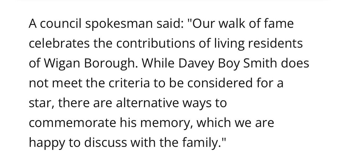 So why does he keep getting denied for a blue plaque? <a href="/WiganCouncil/">Wigan Council</a>