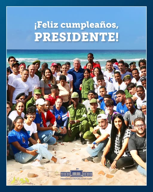 ¡Feliz cumpleaños, Presidente! Que su vida continúe siendo ejemplo de entrega y amor por Cuba.!
#YoSigoAMiPresidente
#CubaVencerá
#CienfuegosXMásVictorias