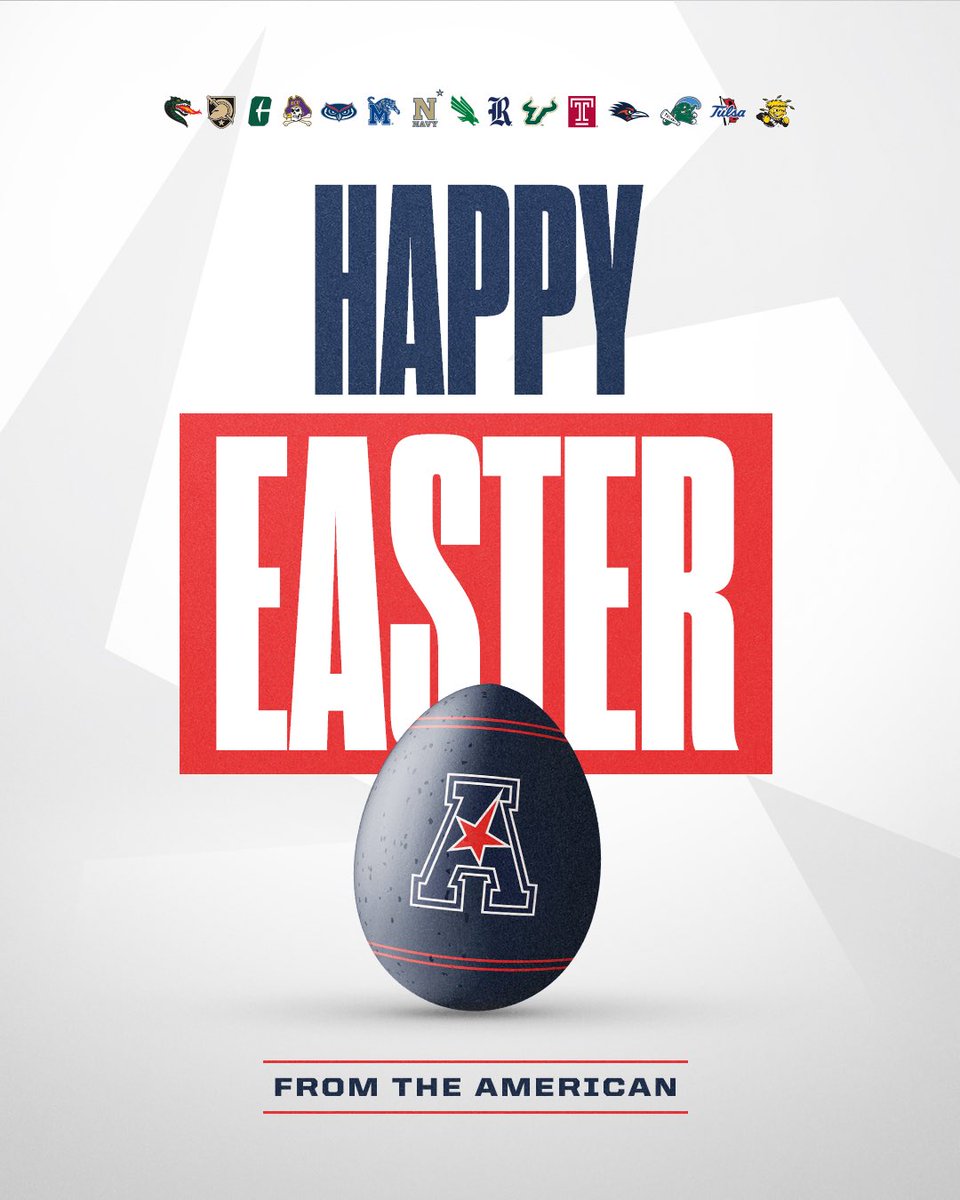 Happy Easter to the American Athletic Conference families!

#AmericanRising