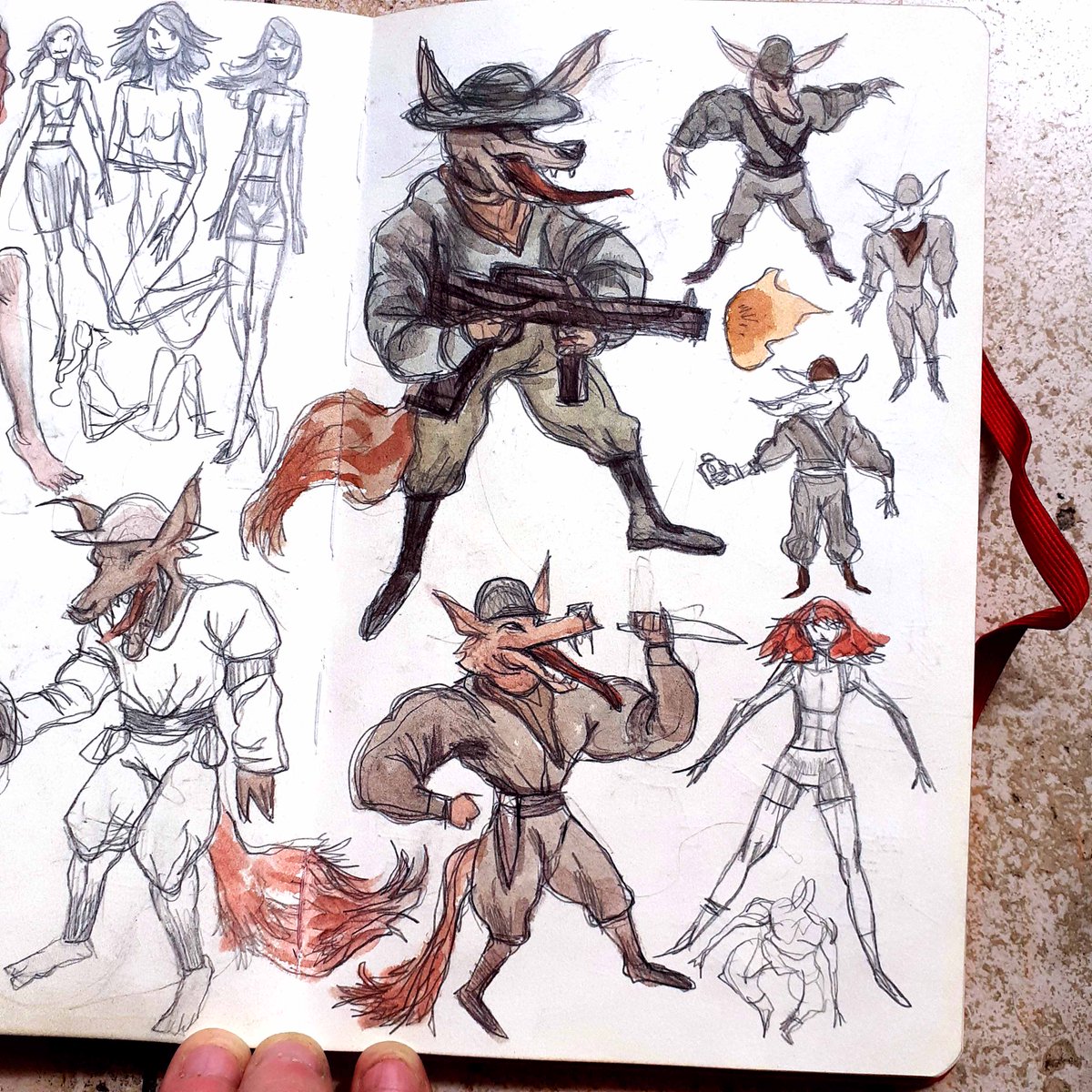 #sketchbook page of the day 207        

Bellicose wolves
#pencil   

Exchangeart:exchange.art/dariomekler/nf…
Objkt: objkt.com/@dariomekler
IG: instagram.com/dariomekler 

#sketch #artwork #cuaderno #illustration #drawing #traditionalsketch #NFTCommunity #arts #animal #war #Wolves