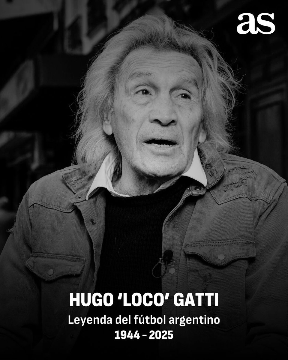🙏 Muere Hugo Gatti

🇦🇷 Mítico portero argentino, vivía entre Argentina y España, donde colaboraba en medios de comunicación

🌹 DEP