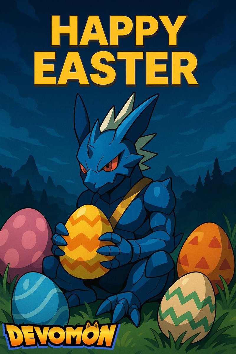 OfficialDevomon's tweet photo. 🐣Happy Easter from the Devomon Team!
Even in a world of fragments and shadows,
spring brings light, growth, and quiet strength.
May this season awaken something powerful in you.
#Devomon #HappyEaster https://t.co/OtzqFR2uEY