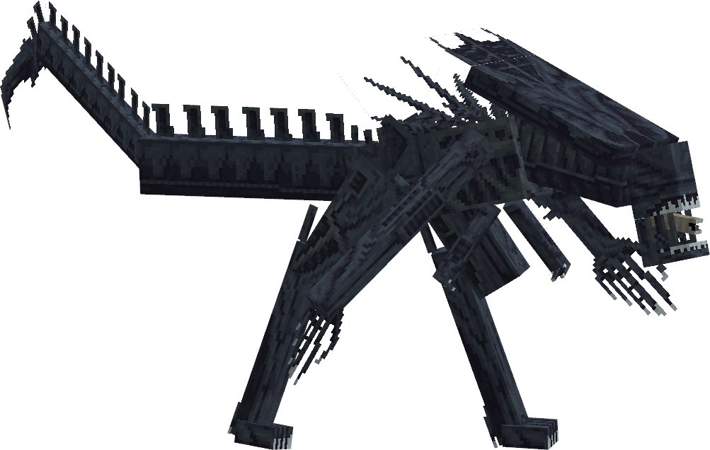 Xenomorph Queen #Blockbench #lowpoly #Minecraft #Alien