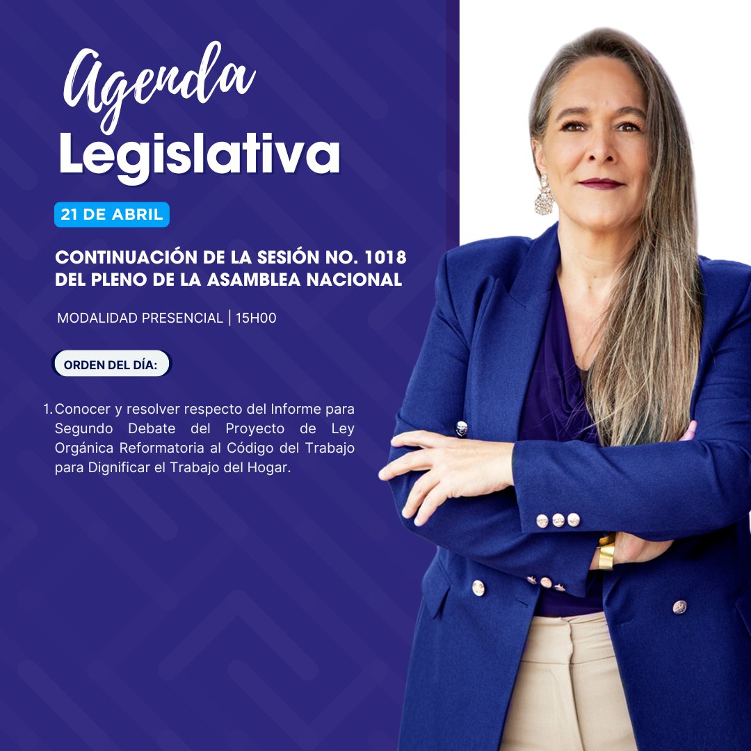 📆 Agenda Parlamentaria | 21 de abril.