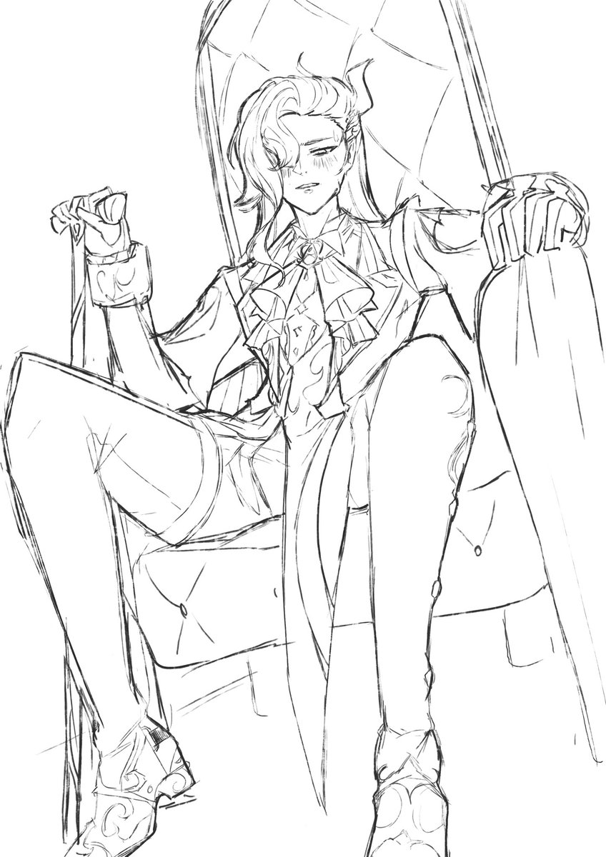 <a href="/brainrot_exe/">Xy 🫠</a> fanart for one of my fav wriolette fics of all time!! Lust penalty, chapter 1<3 #neuvithesley #wriolette #neuvillettegenshin