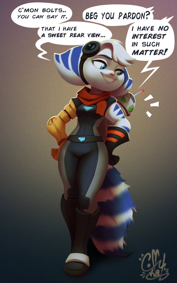CoffeKat's tweet photo. i know some would envy clank's positioning.
#furry #commissionopen 
(commission for @RealDachSound) https://t.co/d6qvHqBAUp