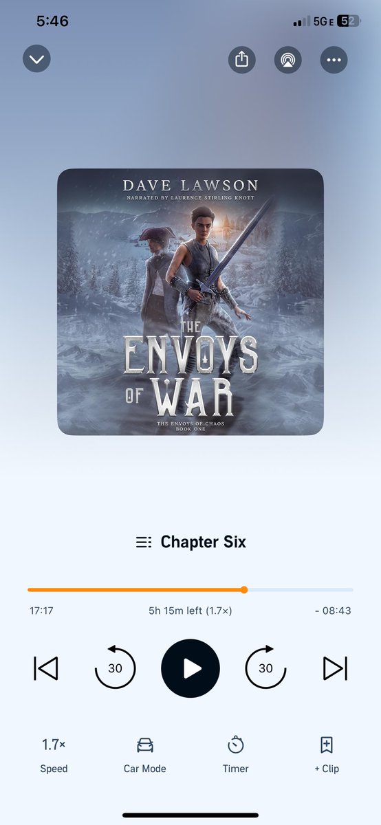 Only 6 chapters in and I’m quite impressed <a href="/DlawsonAuthor/">Dave Lawson--Bald Author</a>!

Excellent dialogue and the narrator has done an amazing job so far!