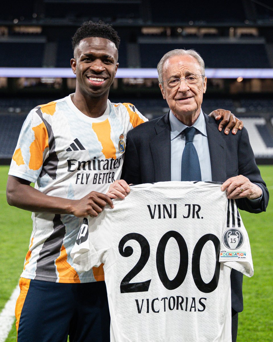 ✨👏 ¡@ViniJr, alcanza las 200 victorias!