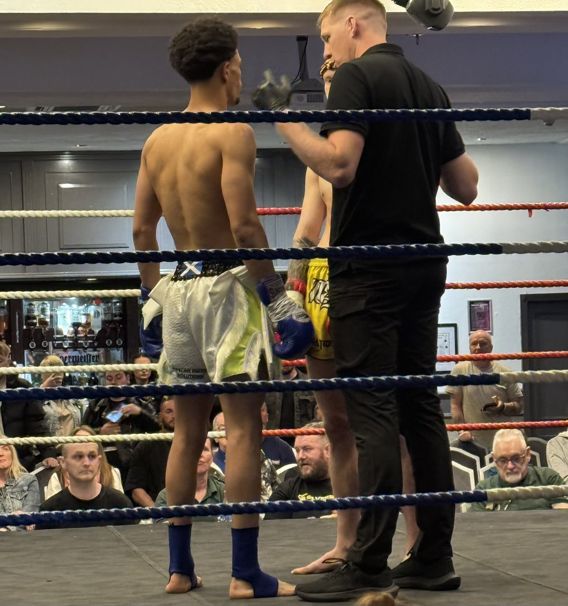 PipelineEnergyS's tweet image. Congratulations to the Pipeline Muay Thai warrior Cameron “C Doc” Doherty after today’s first round victory. 

Great to see PES on the front and our name and logo on the back of his shorts during his impressive win. #PES #PipelineEnergySolutions #MuayThai