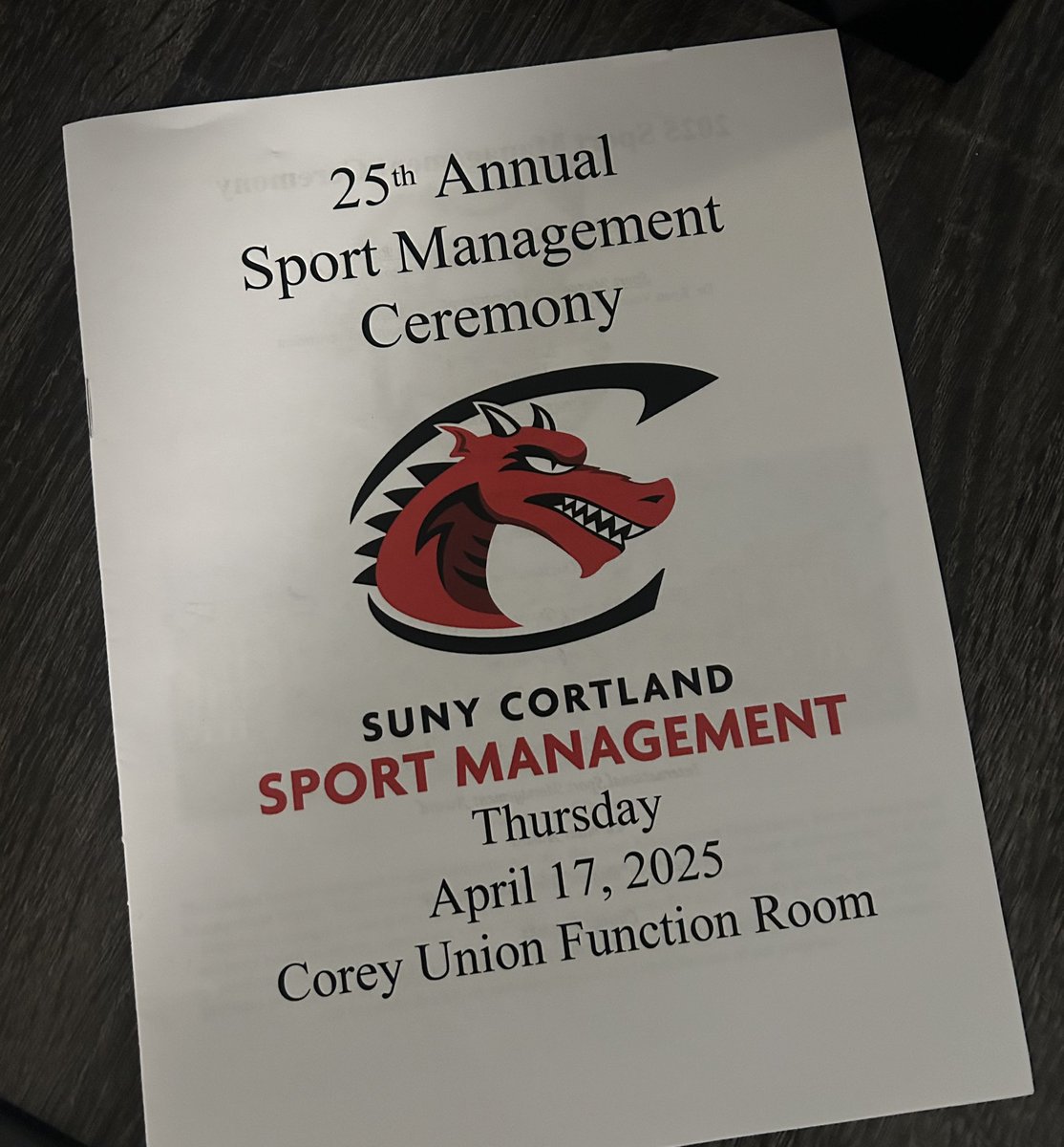 Therno H. Diallo (@diallot_) on Twitter photo I had the privilege of serving as the Keynote Speaker for the <a href="/CortlandSPMG/">SUNY Cortland Sport Management</a> Award Ceremony. It was truly humbling to go back to my alma mater and provide our students with words of wisdom as they begin to jump start their careers in sports.
Opportunities are truly endless! I had the privilege of serving as the Keynote Speaker for the <a href="/CortlandSPMG/">SUNY Cortland Sport Management</a> Award Ceremony. It was truly humbling to go back to my alma mater and provide our students with words of wisdom as they begin to jump start their careers in sports.
Opportunities are truly endless!