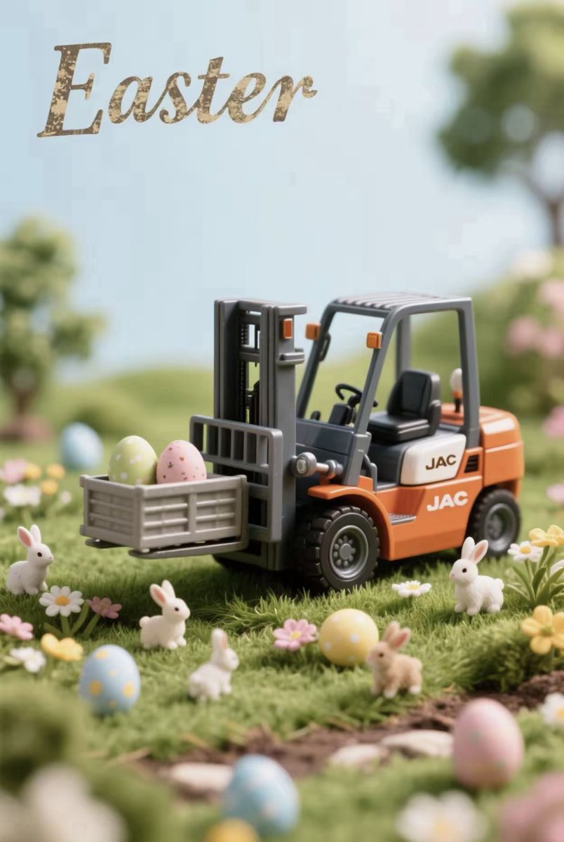 yejinsong7's tweet photo. HAPPY EASTER DAY 🐰🐰
#jackforklift #yjsforklift #stacker #jsforklift #劲松叉车 #forklift #forklifts #jacforklift #jacforkliftchina #forkliftdriver #вилочныйпогрузчик #maquina #지게차 #heftruck #รถยก #empilhadeira #gabelstapler #pallettruck #electricforklift #forktruck #easter https://t.co/k1CORxO5FF