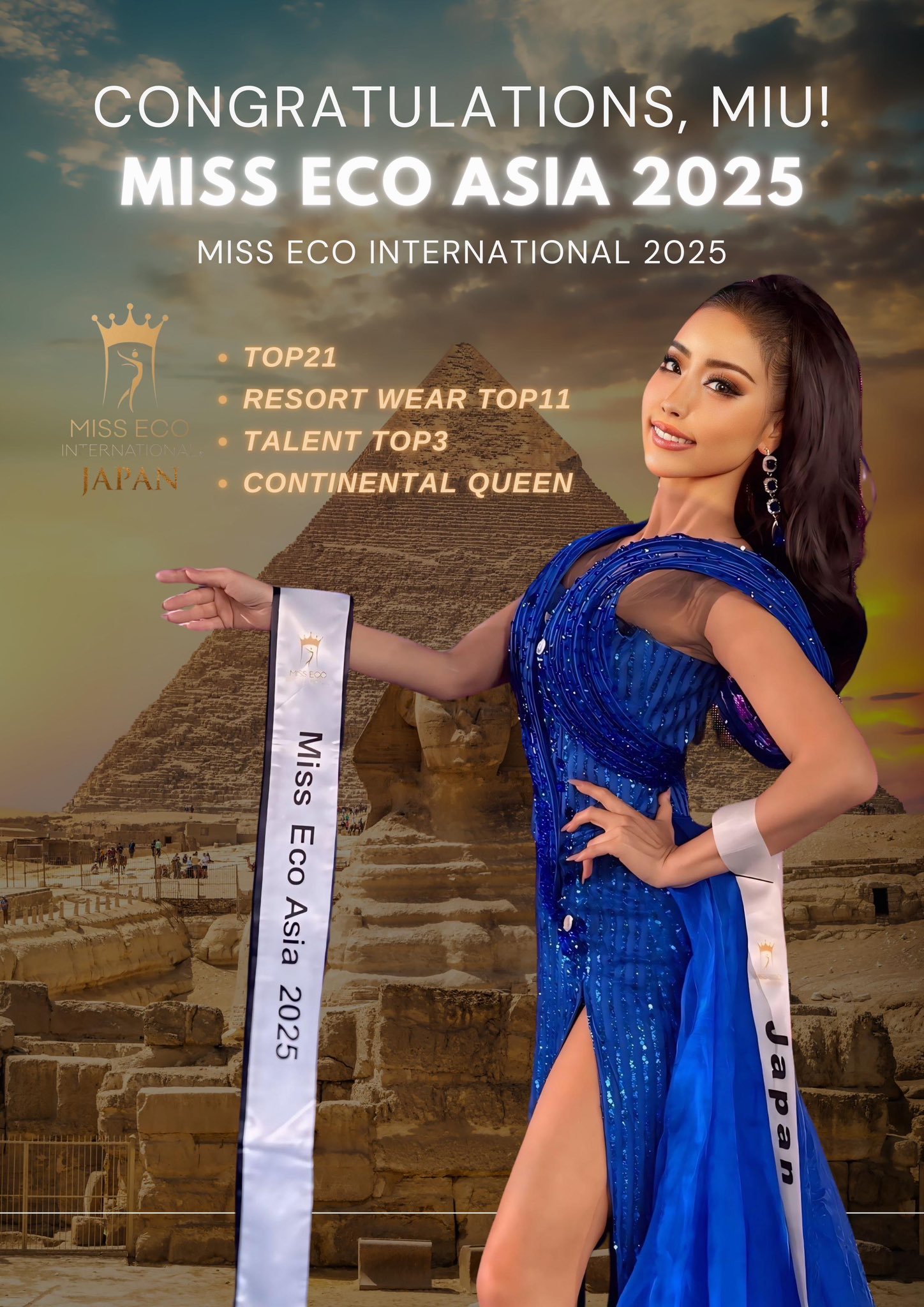 Highlights by 桜井MIU♡MISS ECO ASIA 2025 (@chantichanti22) / X