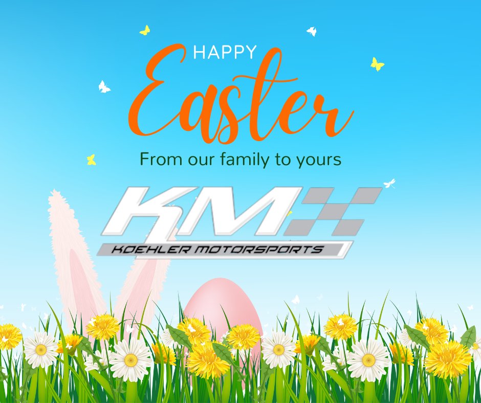 KoehlerMotorsp's tweet image. Happy Easter from everyone at Koehler Motorsports! We hope your day is full of family and friends!🐰🐰
#team20 #20RT #114E #114