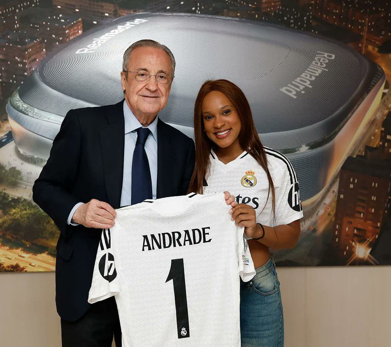 RealBrasil_BR's tweet photo. 📸🇧🇷 Simplesmente, a nossa Rebeca Andrade e Florentino Pérez. https://t.co/miDiYcnjof