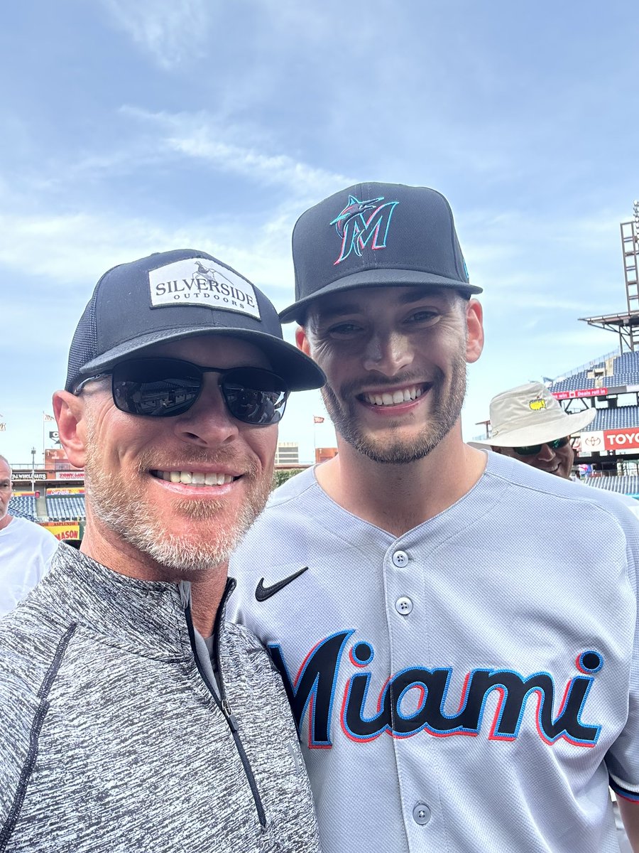 bkfouts's tweet photo. Some guys are just special. @CadeGibson7 is one of those for Cooper and our family. Proud is an understatement. The batter Cade is facing in the action shot is Bryce Harper, who was the last former player of Cooper’s who’s MLB debut we were able to attend. Pretty cool moment. https://t.co/KtKDqV6QHz
