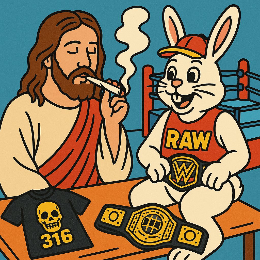 jimbo (@jimboslicer69) on Twitter photo Happy 4/20, Easter, and Wrestlemania!!! 💨🐰✝️🤼
<a href="/PuffPalz/">Puff Palz</a> jkdesigns.shop Happy 4/20, Easter, and Wrestlemania!!! 💨🐰✝️🤼
<a href="/PuffPalz/">Puff Palz</a> jkdesigns.shop