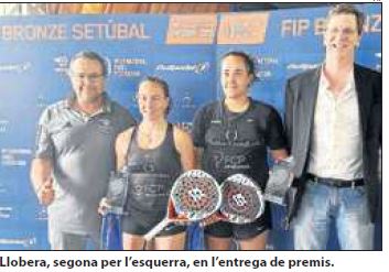 Felicitem a l'Ares Llobera per haver-se proclamat subcampiona del Torneig FIP Bronze de Padel de Portugal.
Sort, Ares en la proper competició que participis. !!