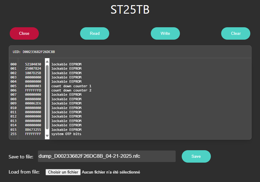 gentilkiwi's tweet photo. Love to play with friend's project @ https://t.co/Eql2V35u12 and cheap hardware I already had...
#st25tb & #tearoff with PICO Zero, PN532 & a little bit of soldering... https://t.co/QJKkJtZoqN