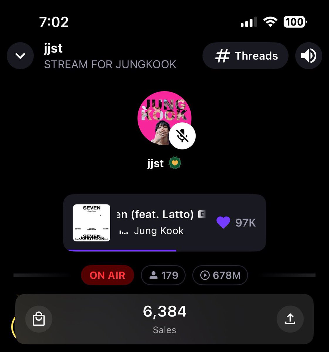 bl8hm's tweet photo. @JKJP_STREAM_ おはようございます😊
いつもありがとうございます💜

今日も皆様と一緒にStreaming とShazam でJUNGKOOK の応援🎶

JJST Stationhead 24時間ON AIR🎧
https://t.co/aSV16olEPU

STREAM FOR JUNGKOOK 
#JungKook_GOLDEN https://t.co/hie9y5hjMy