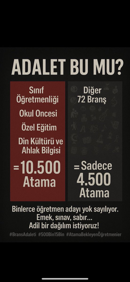 Kıydınız gençliğimize,kıydınız en güzel yıllarımıza,kıydınız en verimli zamanlarımıza,kıydınız gecelerimize, gündüzlerimize… #Kpss2024AtamasındaKıyımVar